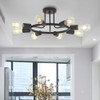 BONLICHT 8 Lights Semi Flush Mount Sputnik Ceiling Light Modern