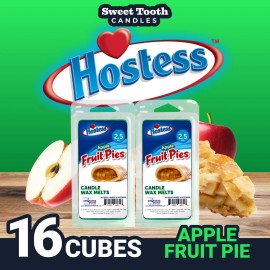 Hostess Apple Fruit Pie Scented Wax Melts - 5oz of Candy Wax Melts - 16 Cubes