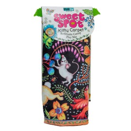 FUZZU Sweet Spot Kitty Carpet – Soft and Plush Interactive Cat Play Mat Rug Refillable with U.S. Grown Certified Organic Catnip