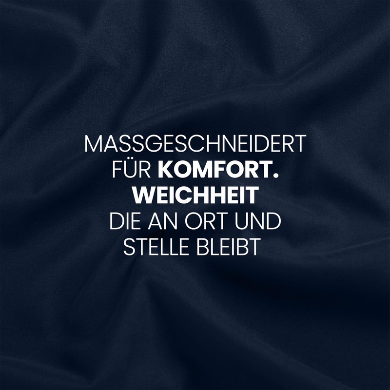 Utopia Bedding, Fitted Sheet, 120 x 200 cm, Navy Blue,