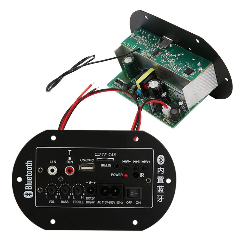 Car Audio Amplifier Board Bass for Bluetooth /12V/24V Universal 30-120W