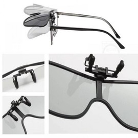 Clip-on Polarized Sunglasses for Glasses (Detachable) Clip Black 10ea