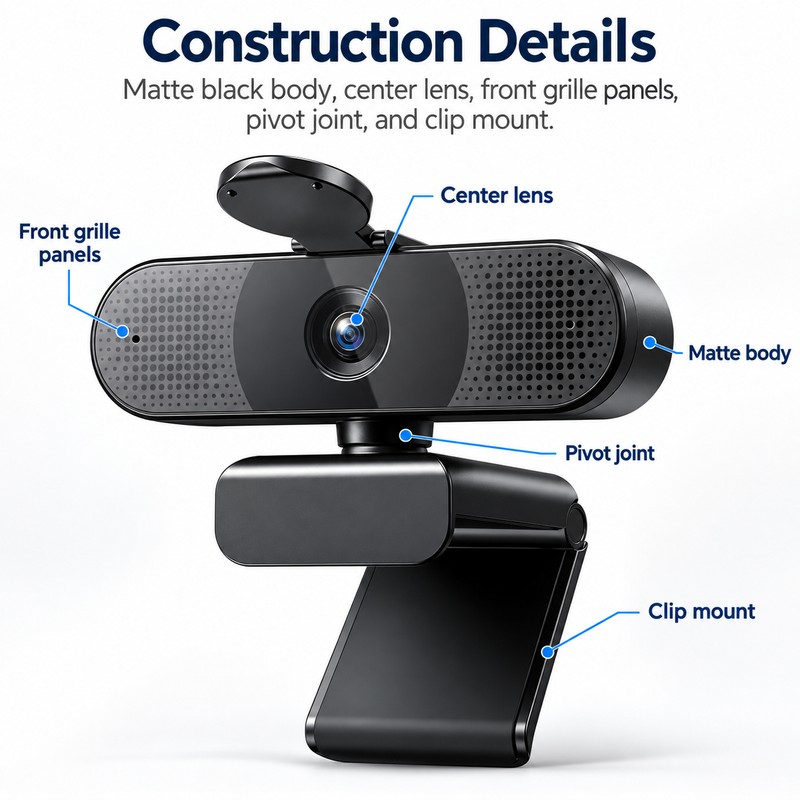 1080P USB Webcam for Video Calls – Autofocus Camera with