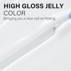 AILLSA Esmalte de uñas de gel blanco lechoso, jalea translúcida