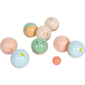 small foot Boule „Garden Buddies“ aus Holz, Wurfspiel für die ganze Familie, Outdoorspiel für Garten, Park und Strand, für Kinder ab 3 Jahren, 12643