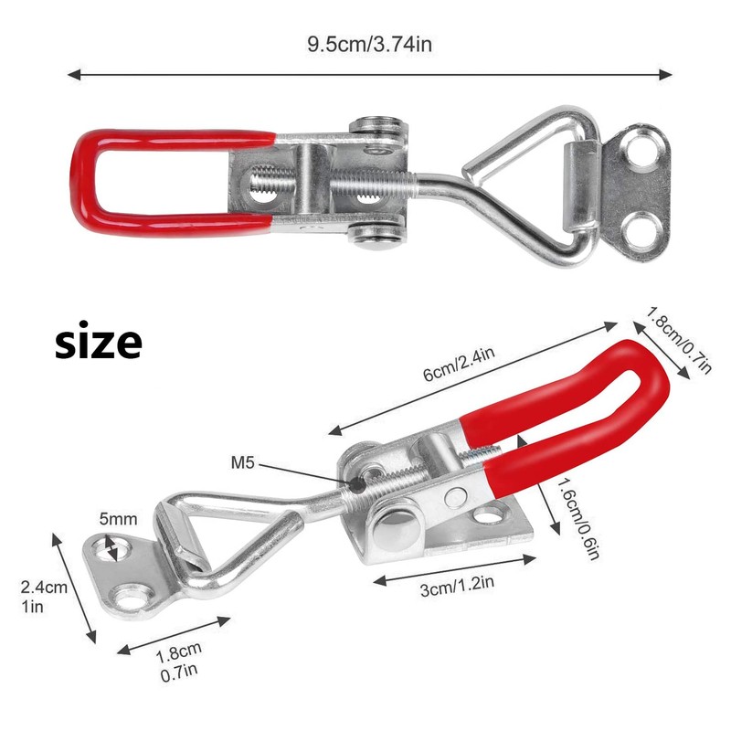 WANGCL 4PCS Lever Latch Latch Box Toggle Clamp Lever Ladder