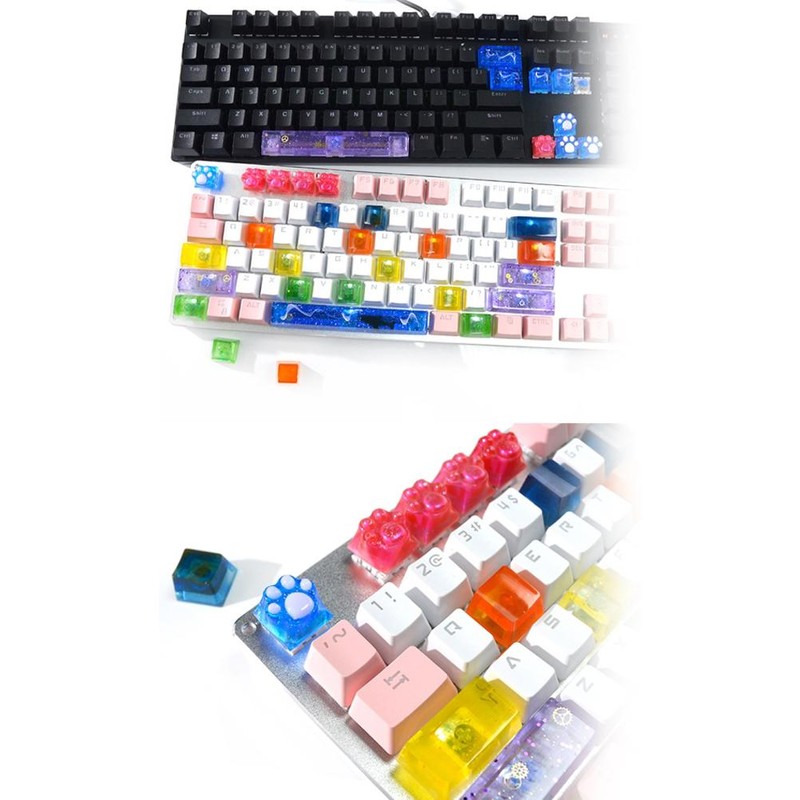 DIY Mechanical Keyboard Keycap Silicone Mold Soft Durable Keys Mold
