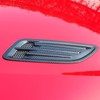 2PCS ABS Carbon Fiber Pattern Hood Vent Trim Covers Compatible
