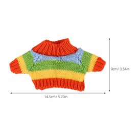 HEMOTON 3 Pcs Bear Clothes Tee Bear Sweater Bears Stuffed Animal Clothes Cute Tiny Clothes DIY Bear Toy for Stuffed Bears Doll with 9-11 Inch