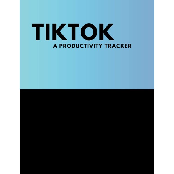 TikTok Productivity Tracker - Aqua to Light Blue Gradient Cover: