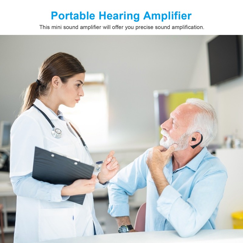 TJZJY 2-Pack Hearing Amplifier Rechargeable Hearing Aids for Seniors Personal