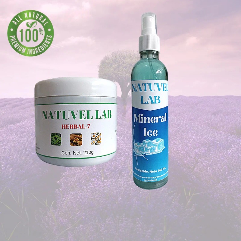 Hielo Mineral + Pomada Para Dolores Musculares Relajante Menta