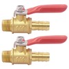 Joywayus Brass Ball Valve 1/4" NPT Male x 1/4“ Hose