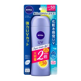 Nivea UV Super Water Gel, Large Capacity, 5.6 oz (160 g) (2 times as regular product), Sunscreen, SPF 50 / PA+++ "Lotion Sensory UV Gel"