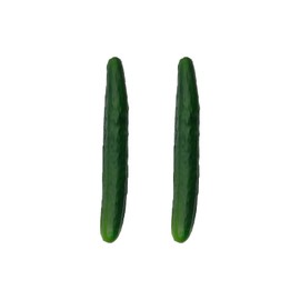 WDONAY 2PCS Artificial Cucumber Soft PU Fake Vegetable Simulation Realistic Faux Cucumber Model for Home Kitchen Decoration Party Photography Props