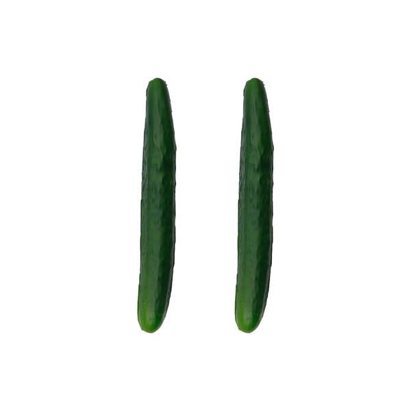 WDONAY 2PCS Artificial Cucumber Soft PU Fake Vegetable Simulation Realistic