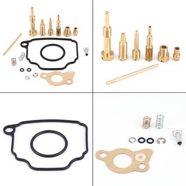 Keenso Motorcycle Carburettor Repair Tools, 18 Pieces Motorcycle Carburettor Rebuild Kit, Carb Seal Membrane Repair Car Repair Kits