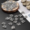50pcs Antique Silver Filigree Love Heart Charms Tibetan Alloy Floating