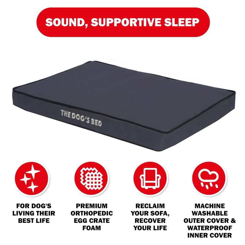The Dog’s Bed Orthopedic Standard Foam Dog Bed Mattress, Oxford