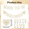 Daxilonyz Gold Glitter “Soon to Be Mr & Mrs” Banner,