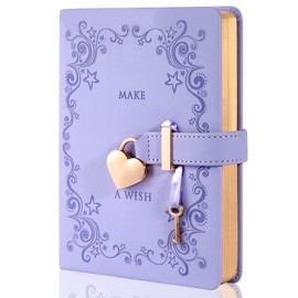 CAGIE Keyed Notebook, Diary, B6, Cute Notebook, Stylish, Kids, Elementary School Students, Girls, Gift, Keyed Diary, PU Leather, Secret Notebook, Women's, Cute, Student, Stationery, School Supplies,