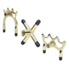 Topyond Set of 3 Reusable Billiard Bridge Heads - Aluminium