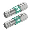 2 Torx T25 Stainless Steel Bits - Made in Germany