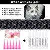 VICTHY 120pcs Cat Nail Caps | Cat Claw Caps |