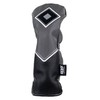 IZZO Golf Premium Hybrid Headcover Gray/Black - durable PU leather