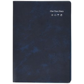Life Journal, One Year Diary, Horizontal Rule, A5, Blue, D1561A