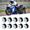 Motorcycle Windshield Attachment, Windscreen Mounting Nuts Rubber Grommets Kit for