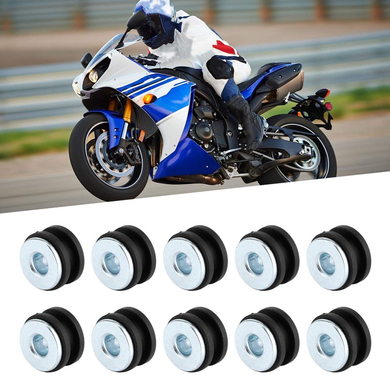 Motorcycle Windshield Attachment, Windscreen Mounting Nuts Rubber Grommets Kit for