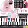 RafnaLina Set De Gel De Polietileno Con Lámpara Para Uñas,