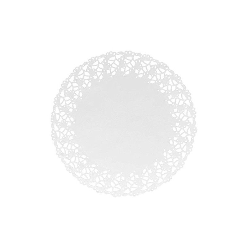 Garcia de Pou Round Doilies, Paper, White, 27 x 30