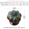 ESreake Yusheng 12 Pack Vintage Ceramic Pumpkin Cabinet Knobs, Kitchen