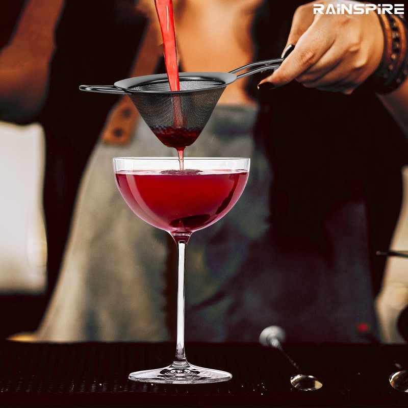 Rainspire Stainless Steel Small Strainer Fine Mesh Strainer, Mini Cocktail