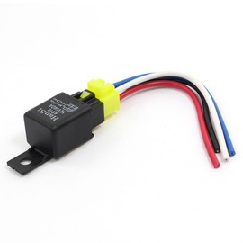 sourcingmap 4 Pin 4S18 40A 12V DC Universal Car Motor Fuse Relay Switch Power