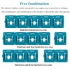 QUASION Battery Holder for Makita 18V Battery,Wall Mount Batteries Storage