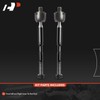A-Premium 2 x Front Inner Tie Rod Ends, Compatible with