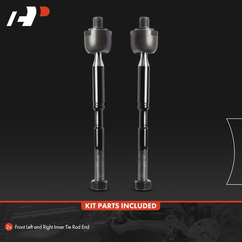 A-Premium 2 x Front Inner Tie Rod Ends, Compatible with