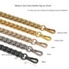 Xiazw Medium Size Fabulous Metal Shoulder Crossbody Purse Strap Handle
