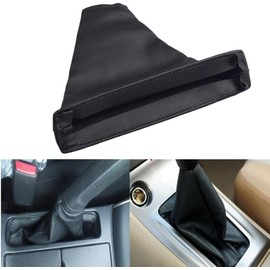 Funda de freno de mano para palanca de cambios de coche, funda de piel negro para maletero de to-yo-ta Co-Rolla 2007 2008 2009 2010 2012 2013