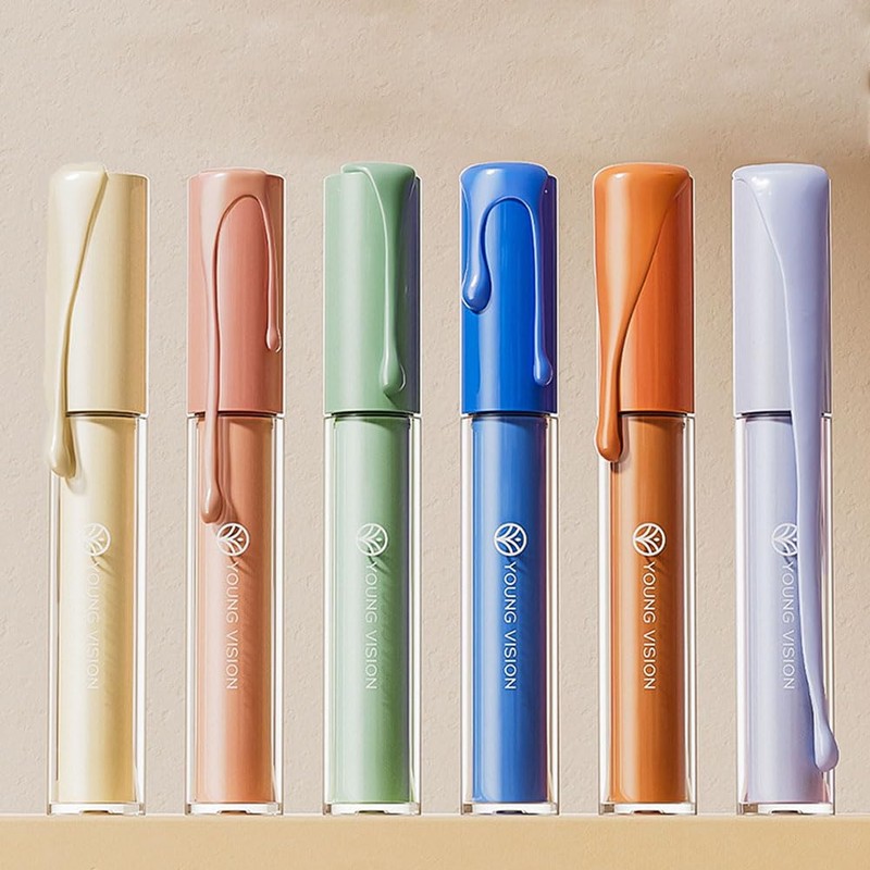 MIRUOKOU [2025 Limited] 6 Colors Concealer, Popular, Concealer, Pencil, Facial