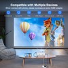 AuKing Projector, 2024 Upgraded Mini Projector, Full HD 1080P Home