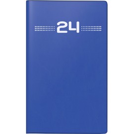 rido/idé Monthly Calendar Model M Planner 2024 2 Pages = 1 Month Sheet Size 8.7 x 15.3 cm Blue