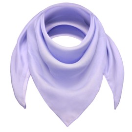 Basic Sense Square Chiffon Scarf Retro Lightweight Neck Scarves Bandana for Women, Lilac