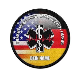 Copytec Patch Round Emergency Medical Service Emergency Paramedic USA Emergency Service #41699