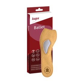 Orthopädische 3/4 Leder Schuheinlagen für Pumps und High Heels, Einlegesohlen für offene Schuhe, mit Mittelfußwölbungs-Unterstützung (39 EUR / 6 UK/Damen)