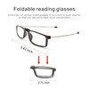 DABYDA Folding Reading Glasses, Portable Compact Readers for Women Men