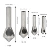 LESOLEIL Countersink Chamfer Deburring Drill Bit Set, 4 Pcs Titanium